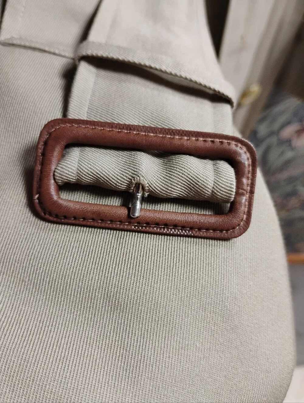 Vintage Burberry Trench Coat, With Nova Check Lining - Picture 7 of 12